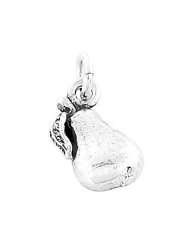 Silver One Sided Fruit of the Spirit Pear Gentleness Charm