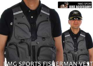RMG Fisherman Vest Fishing Outdoor Sports Vest 2XLsize  