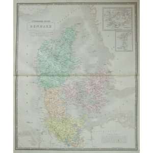  AK Johnston Map of Denmark (1850)