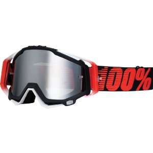  Racecraft Goggles   Black/Red Frame/Silver Mirror Lens   50110 013 02