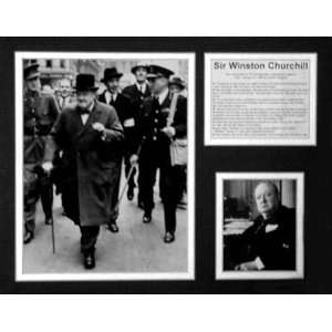  Sir Winston Churchill Picture Plaque Framed