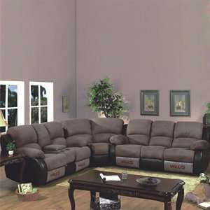  Yalus Furniture 8672 44 3PC Sectional, Light Brown