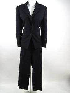 EVAN PICONE Black Blazer Jacket Pants Suit Set Sz 10P  