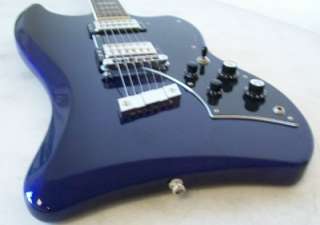 DeArmond Guild JetStar Jet Star Electric Guitar OHSC Moon Blue w/ Case 
