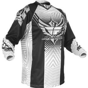  2012 FLY RACING PATROL JERSEY (SMALL) (ZONE BLACK/SILVER 