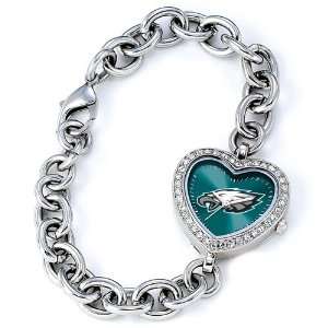  Ladies NFL Philidelphia Eagles Heart Watch Jewelry