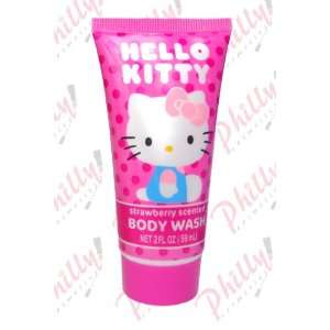  Hello Kitty Body Wash Strawberry Scented 2 Fl Oz Beauty