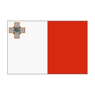  Malta Flag Nylon 4 ft. x 6 ft. Patio, Lawn & Garden