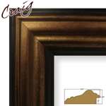 Picture Frame Smooth Bronze and Black 3.015 Wide Complete New Frame 