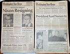 VINTAGE HISTORICAL NY DAILY NEWS LOT 7 NEWSPAPERS 1974 PRESIDENT NIXON 