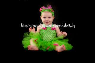   headband hair bow green with hot pink bow, newborn up to 12 month