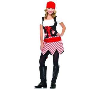   Party By Leg Avenue Pirate Lass Teen Costume / Red   Size Medium/Large
