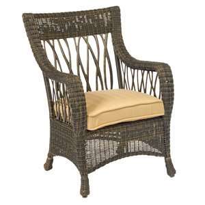  Woodard 910001 77C SLF Serengeti Arm Outdoor Dining Chair 
