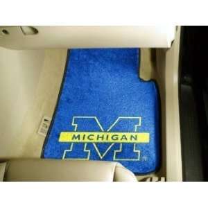  NCAA Michigan Wolverines 2 Car  Auto Mat Set