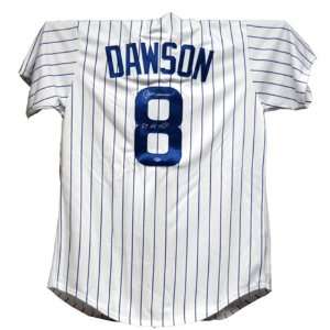 Andre Dawson Signed 87 MVP Chicago Cubs p/s Jersey
