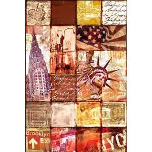  Buildings Posters New York   Patchwork   35.7x23.8 