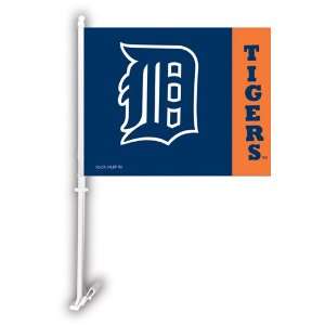  Detriot Tigers MLB Car Flag W/Wall Brackett Sports 