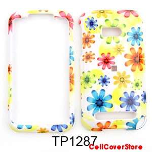 Hard Phone Case Cover For HTC Imagio XV6975 Colorful Daisy Flowers 