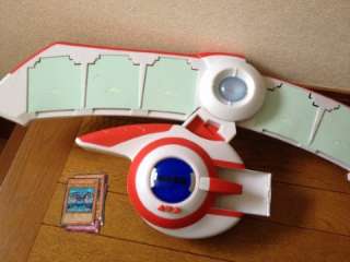 Yu Gi Oh Academy Duel Disk Osiris Red Launcher with used Rare cards 