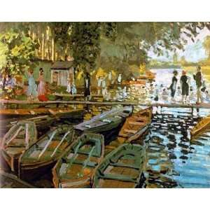 Claude Monet Bathing at La Grenouillere  Art Reproduction Oil Painti