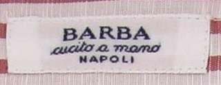 New $325 Barba Napoli Red Shirt 14.5/37  