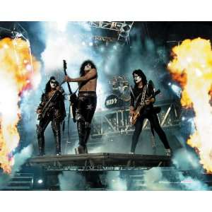  KISS On Stage With Smoke & Fire 1, 16 x 20 Poster Print 
