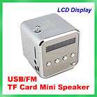 Portable FM  Player Micro SD TF Card Slot Mini USB Speaker Sound 