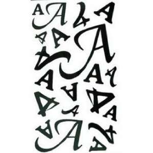   Big Letter A Black Letter Limited Edition Tattoo 