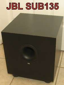 JBL SUB135S Subwoofer Home Stereo Speaker sub135 with Monster Cable 