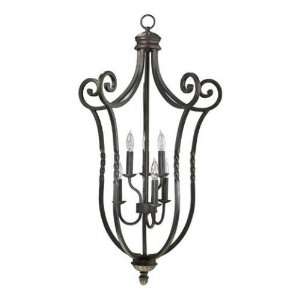   6878 6 44 Tribeca 6 Light Entry Fixture Pendant in Toasted Sienna 6878
