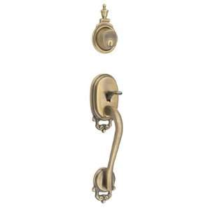  Brass F Series Left Handed Double Cylinder Bowman Handleset with Avan