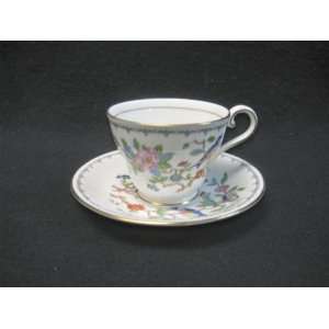  AYNSLEY CUP/SAUCER, 2 5/8 PEMBROKE SMOOTH, TRIM 