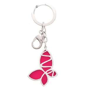  [Aznavour] Butterfly Key Chain / Hot Pink. Office 