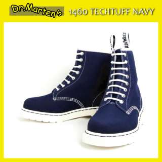Mens DR. MARTENS 1460 TECHTUFF EXPRESS Navy 8 Eye Boot Shoes Size 12 