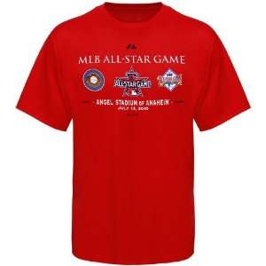   Anaheim Red 2010 MLB All Star Game History T shirt