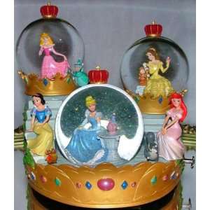  Disney Royal Princess 3 Globe Musical Snowglobe 