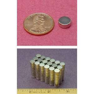  25 Pieces of Disc N42 5/16x1/8 Neodymium Rare Earth 