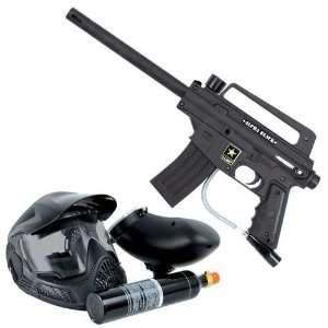  US Army Alpha Black Paintball Gun Basic Gun   Powerpack 