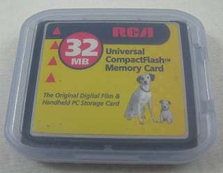 RCA Lyra CF 32MB Compact Flash Memory Card w Case Used  