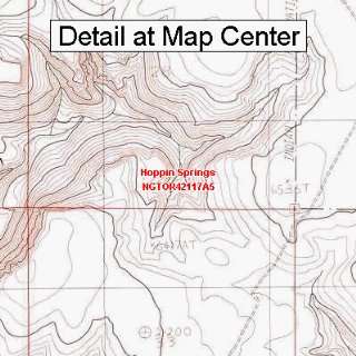  USGS Topographic Quadrangle Map   Hoppin Springs, Oregon 
