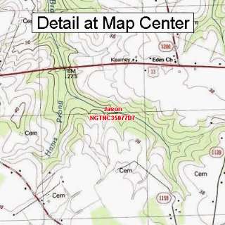  USGS Topographic Quadrangle Map   Jason, North Carolina 