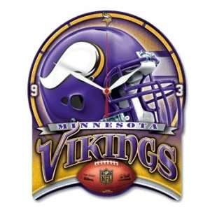  Minnesota Vikings High Def Plaque Style Wall Clock Sports 