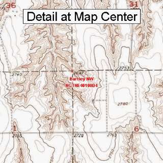   Topographic Quadrangle Map   Bartley NW, Nebraska (Folded/Waterproof