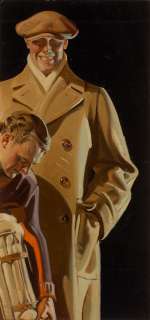 After LEYENDECKER   KUPPENHEIMER CLOTHING ILLO PAINTING  