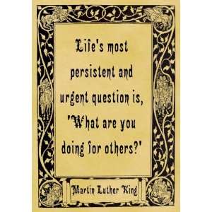  A4 Size Parchment Poster Quotation Martin Luther King 