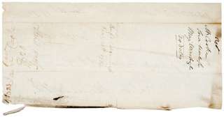 GEORGE WASHINGTON), 1792, Manuscript Document,  