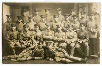 WWI German Real Photo Postcard Nice Group of Younger Soldiers  