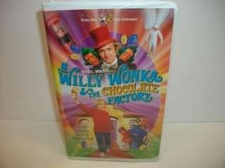 Willy Wonka and the Chocolate Factory   VHS kids candy factory movie 