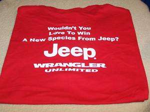 JEEP WRANGLER UNLIMITED Wouldnt You Love T Shirt LG New  