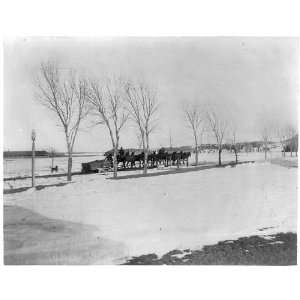  Fort Meade,South Dakota,SD,Snow plough,Horses,1897